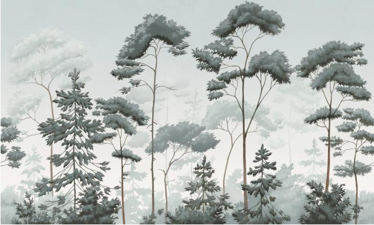 3d wallpaper custom photo Modern Forest Tree scenery painting bedroom background home decor muals wall paper for walls 3 d living room