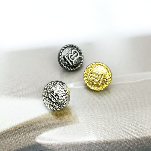4 pieces-bag 10mm Black gold Silver shirt small buttons high-end cardigan shirt collar cuff decorative metal buttons