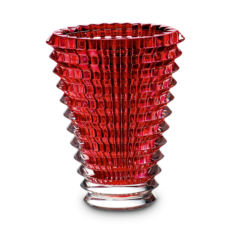 Baccarat Eye Oval Small Red Vase