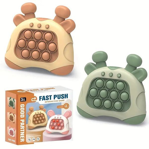 2-pack of children&#39;s quick push bubble stretch entertainment products - portable handheld game controller with light function, sensory f