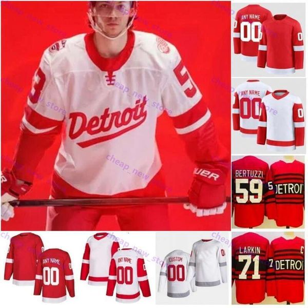 New Styles Stadium Series #88 Patrick Kane Hockey Jersey 93 Debrincat Moritz Seider David Perron Gordie Howe Steve Yzerman Lucas Raymond Men