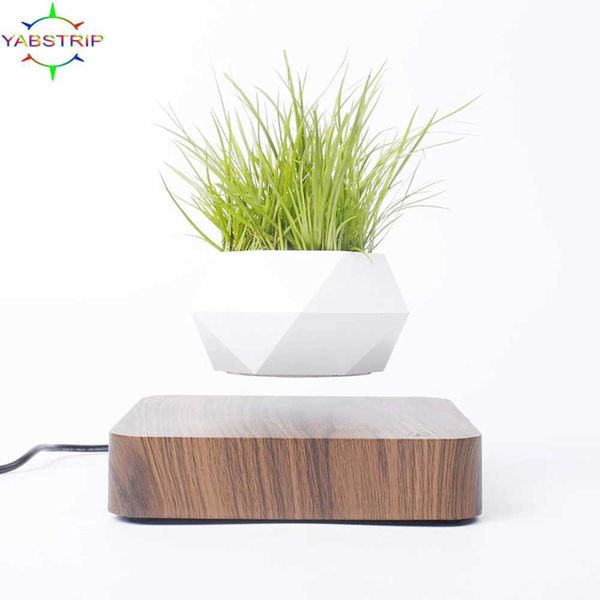 Planters Pots Levitating Air Bonsai Pot Rotation Flower Pot Planters Magnetic Suspension Floating Pot Potted Plant Home Desk Decor H241206