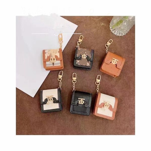 Designer Fashion Headphone Accessories Case for Airpods Pro 3 2 1 Cases leather Wireless Headset Protection Earphone Bag