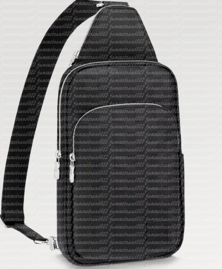 10A Designer Bag Avenue Slingbag Mens Genuine Leather Shoulder Bags Luxurys Crossbody bag Wallet Double Zipper Handbag Fanny Pack Chest bag Belt Bag