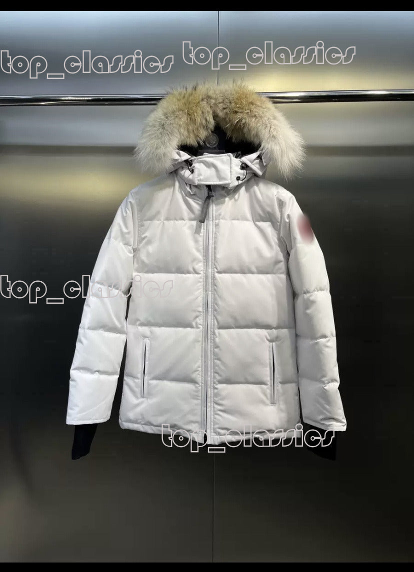 Designer Men&#039;s And Women&#039;s Canada Puffer Winter Down Jackets, Classic Red And Blue Logo Design, Windproof, Thick, Warm And Fashionable Can