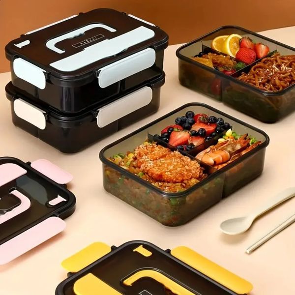 A simple leak proof lunch box with Tableware microwave food container suitable for student office picnics and camping 240820