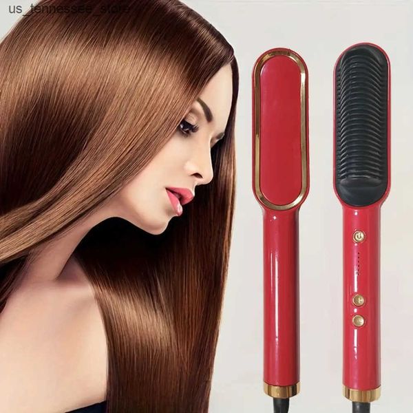 Hair Curlers Straighteners Professional Heating Comb Hair Straightener Brush Negative IonNot Hurt Hair Portable And Heating Electric Straigh