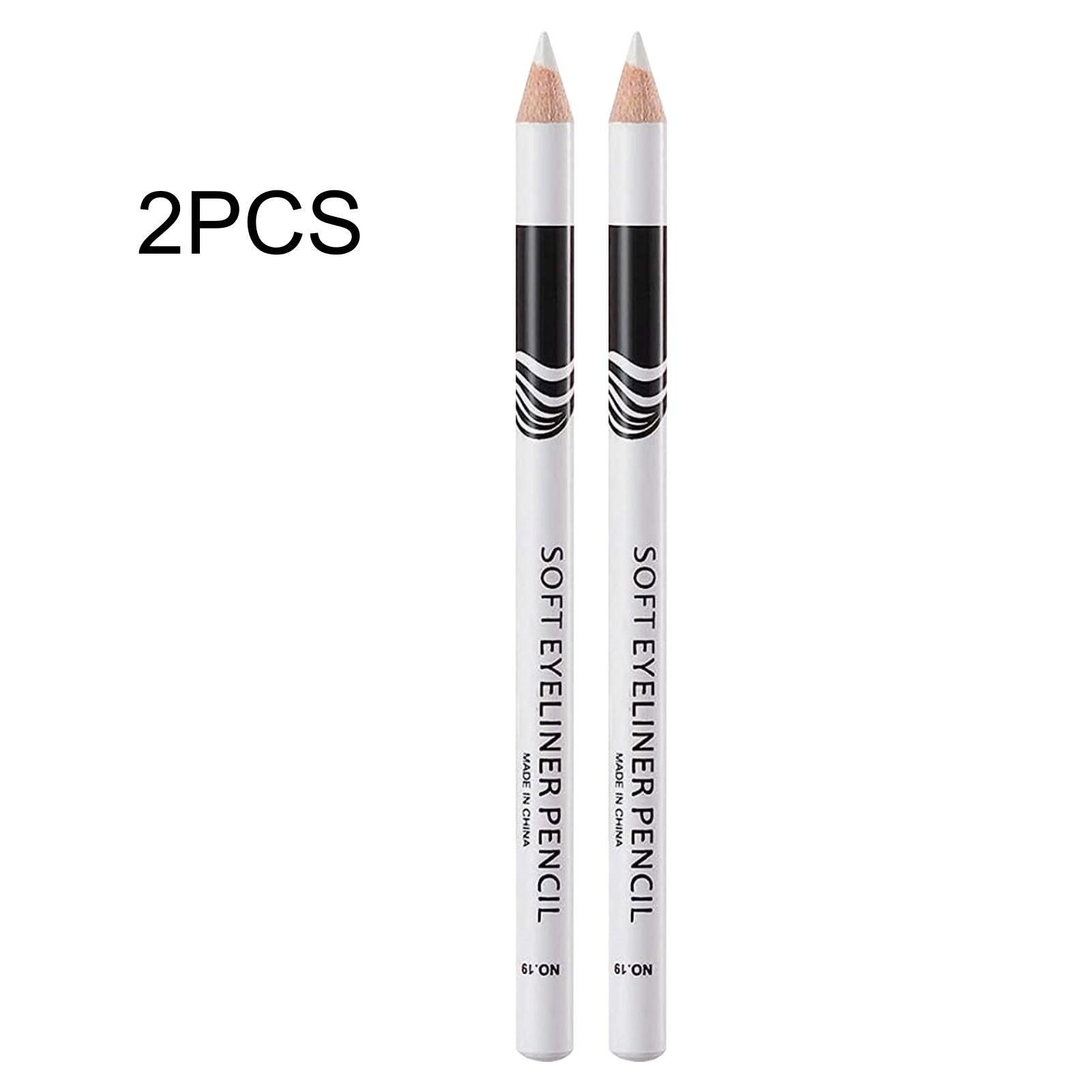 TEMU 2pcs White Eyeliner Pen - Waterproof Gel Eyeliner With For Smooth Application, Long-lasting Eye Makeup Tool For Stunning , Use, Waterproof