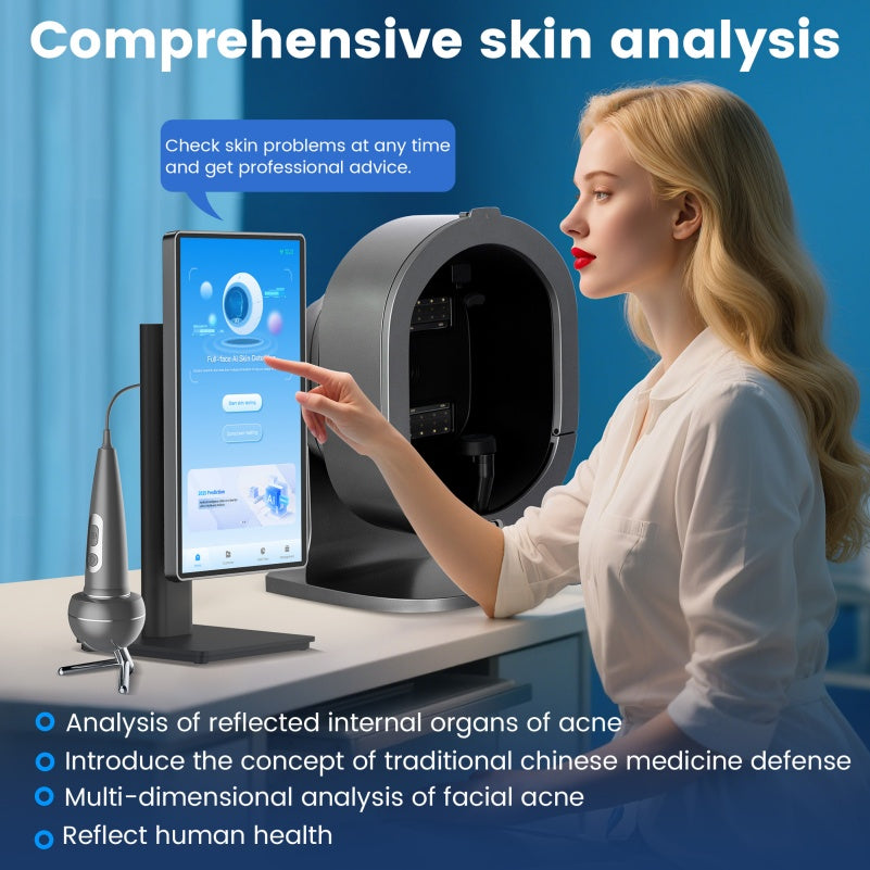 High Quality Professional 3D Digital Skin Analyzer Facial X5 Pro Camera Scanner UV Skin and Hair Analysis Facial Scanner Measuring Machine