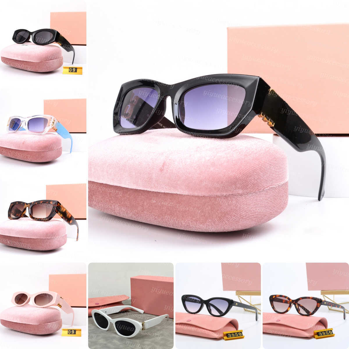 designer sunglasses Multiy sunglasses personality Mirror leg metal large letter design multicolor Brand glasses outlet Promotional special
