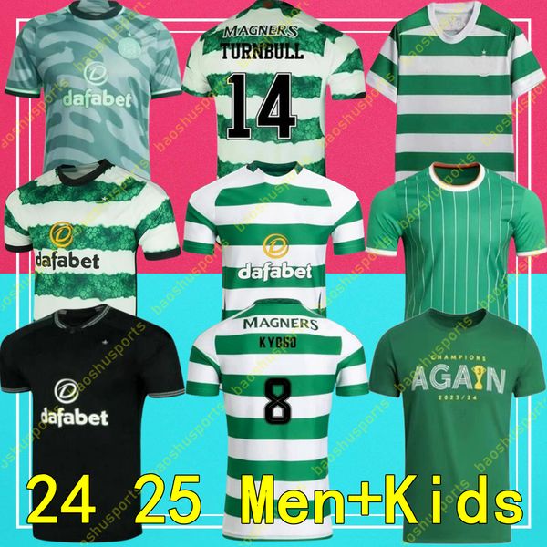 Celts 23-24-25 KYOGO Footbl Shirt Fc 2023 2024 2025 European Home Away Third Soccer Jerseys Celtic DAIZEN REO Mcgregor 120 Years Hoops Anniv