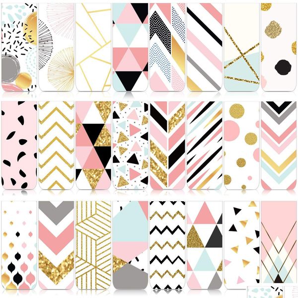 Bookmark Bookmark Cute Magnetic Bookmarks Geometric Magnet Page Markers Clips Assorted Book Set For Students Teachers School Home Of Dhvz0