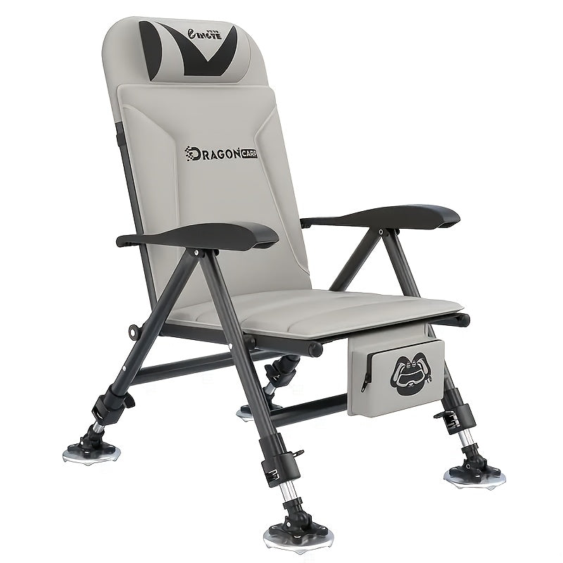 TEMU European Style Multi-functional Fishing Chair, Portable Folding Outdoor Fishing Chair, Comfortable Tilt Design, Suitable For Family And Camping