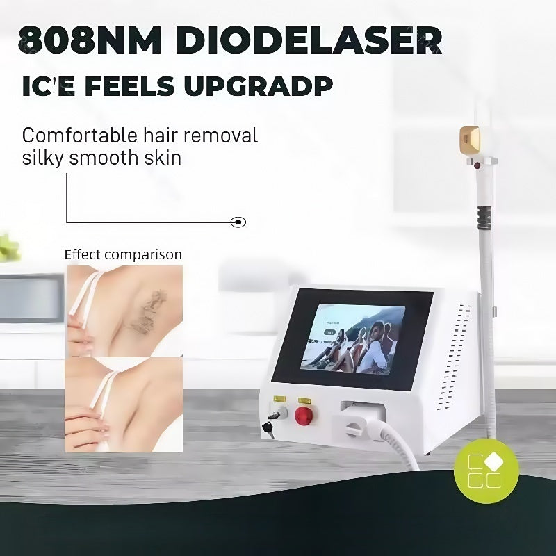 2025 Portable 808nm755nm1064nm 3 Wavelength Diode Laser Permanent Hair Removal Cooling Painless Laser Hair Removal Machine