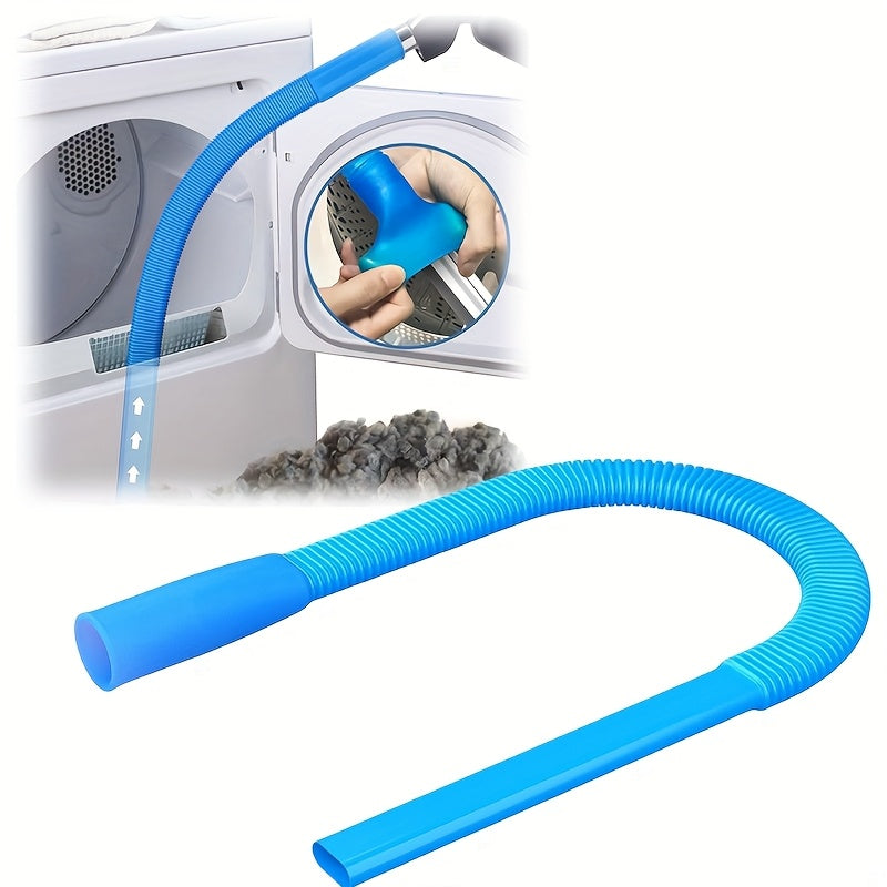 TEMU 1pc Dryer Exhaust Cleaner Hose - Flexible Yarn Remover Vacuum Hose Attachment With Flexible Connector, Suitable For Most Vacuums, Suitable For