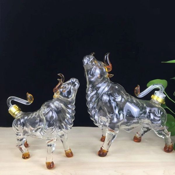 Wine Glasses 1000ml Whisky Decanter 12 Chinese Animal Shaped Glass Jug Liquor Bottle W Tail Stopper for Alcohol 230719