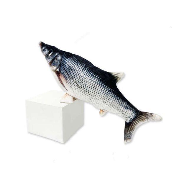 USB Electric Fish Toy with Cat mint Pet interactive cat toy Children play Singing, speaking, imitating fish jumping