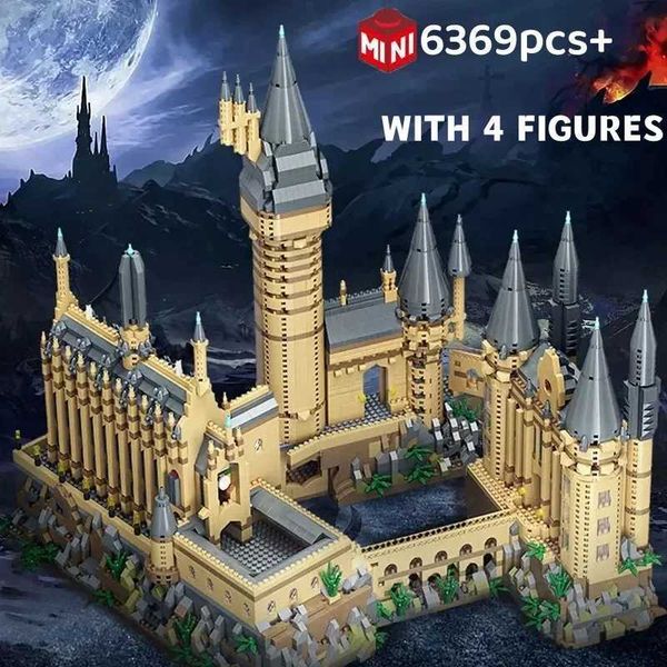 Blocks Blocks Micro Bricks City Creative Medieval Magic Castle Series School Architecture Palace Model Building Assembly Toys Childrens Gift