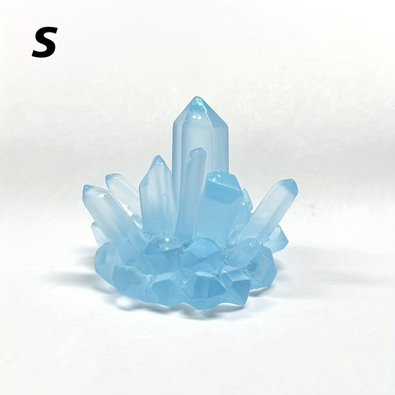 TEMU 1pc Aquarium Crystal Column Creative Decor, Made Of Resin Material, Gradient, Multiple Sizes , Suitable For Living Room Desktop, Garden Patio,