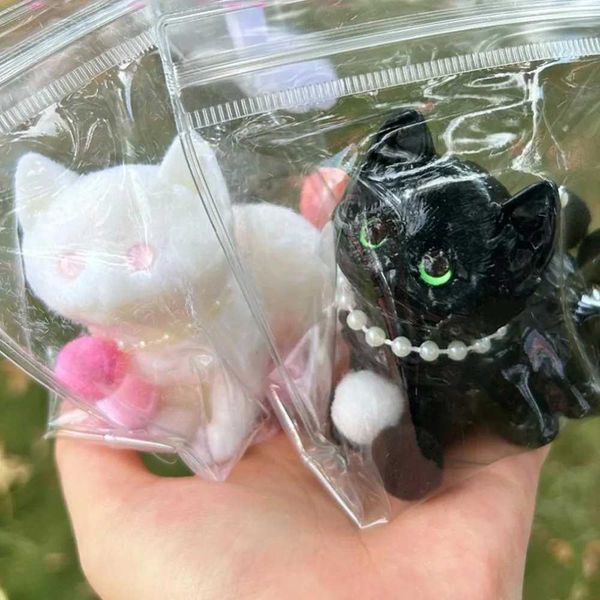 Soft release squeeze cat toy cartoon pressure relief cat pressure relief squeeze ball TPR fun squeeze and decompression toy W241230