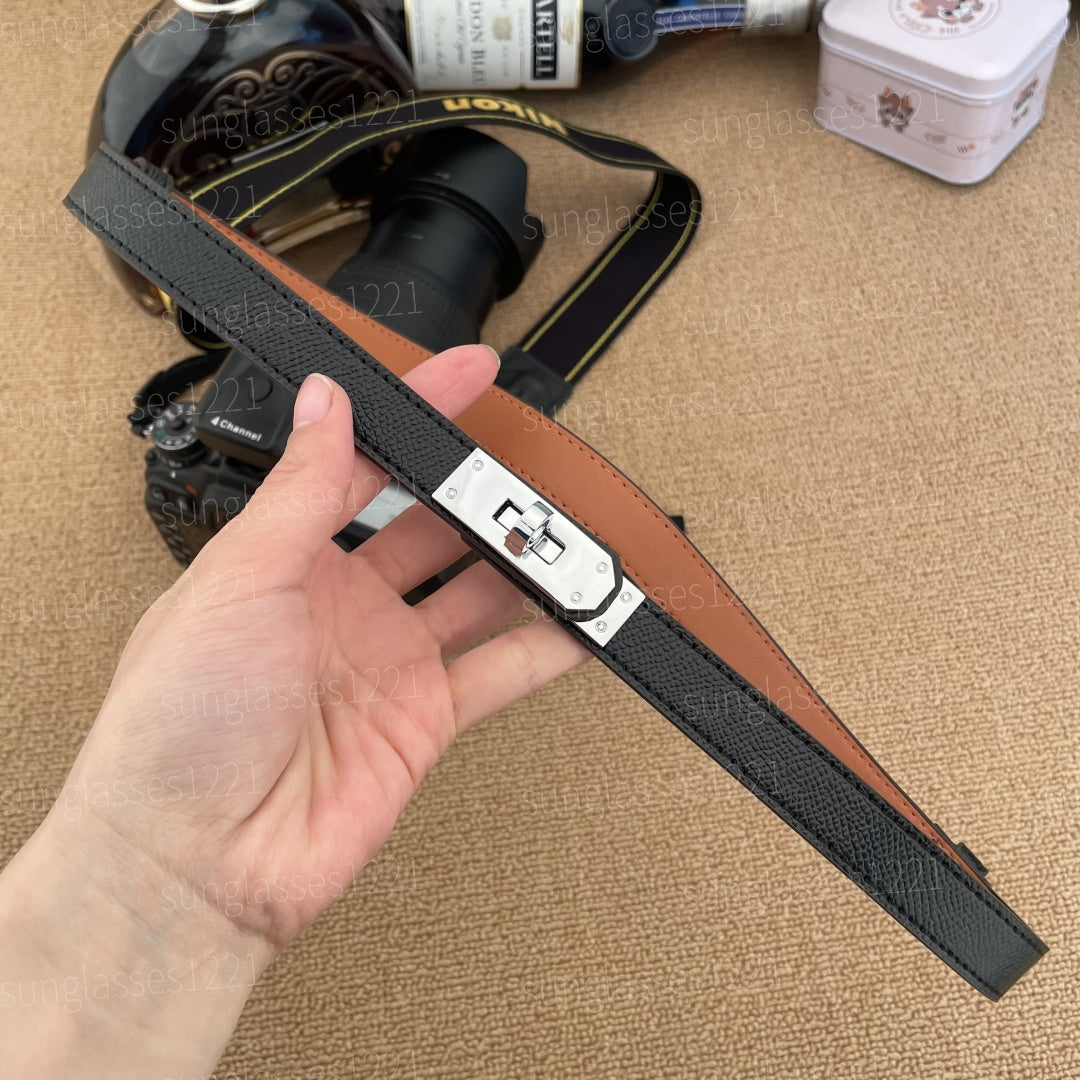 Belt for women designer Buckle Simple Hundred With Dress Suit Pants Coat Accessories Women Slim gurtel leather Classic Gold Buckle Cowhide fashion c