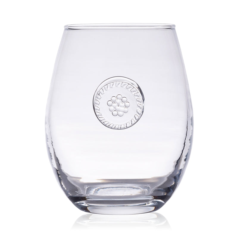 Juliska Berry & Thread Glassware Stemless White Wine Glass