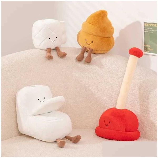 Dolls New Poop Roll Paper Toilet Cleaner Friends Funny Freative Poo Doll Send Children Birthday Giftc241107 Drop Delivery Gifts Stuff Otnrf