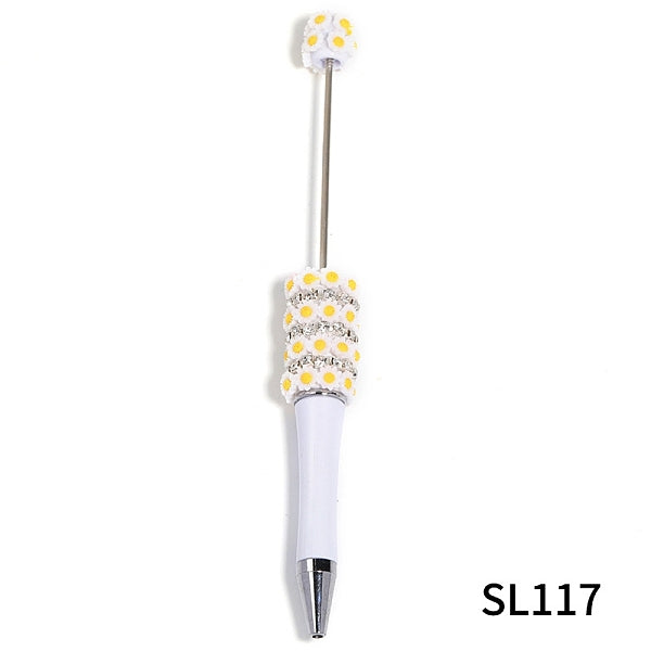 5Pcs Sunflowers Plastic Beadable Pens
