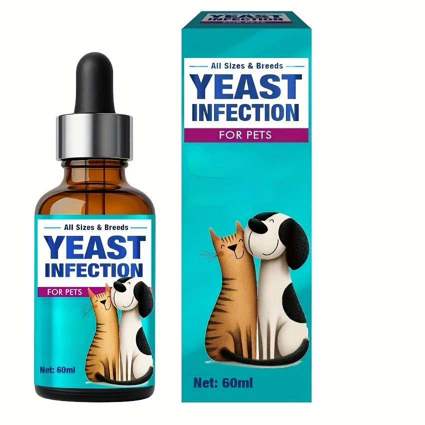 TEMU Natural Yeast Infection Relief Drops For Dogs - Herbal Supplement For Ear , Gentle Non-irritating Formula, All Breeds & Sizes, , , Supplement, ,