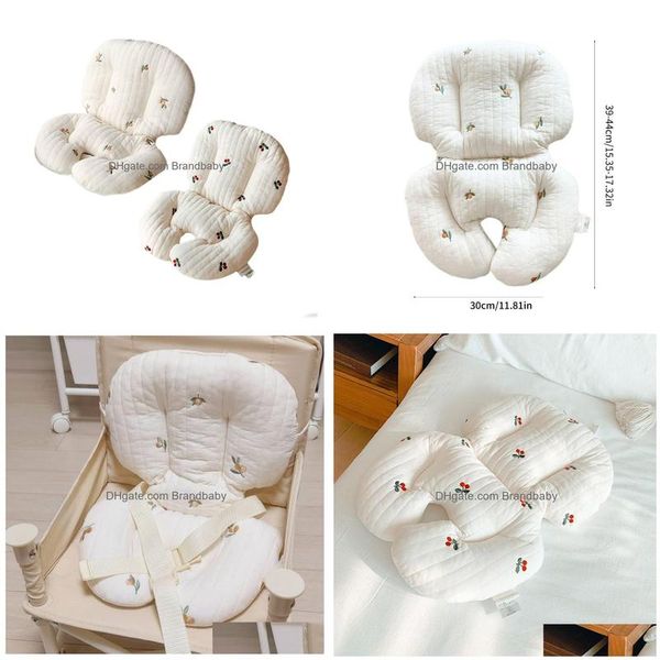 Mats Baby High Chair Cushion Lovely Print Thicked Pad For Strollers Chairs Drop Delivery Baby, Kids Maternity Nursery Bedding Dhwyd