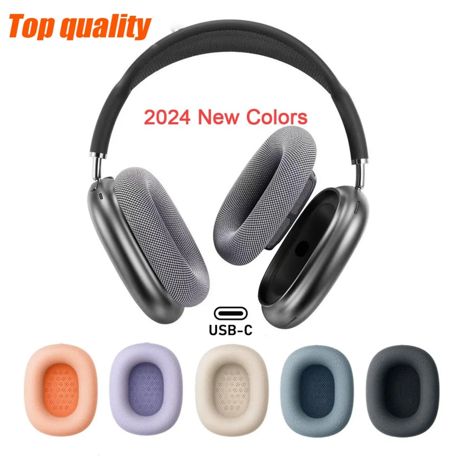 For Airpods Max ANC metal Wireless Headphone Accessories Transparent TPU Solid Silicone Waterproof Protective case AirPodPro Maxs Headphones Headset