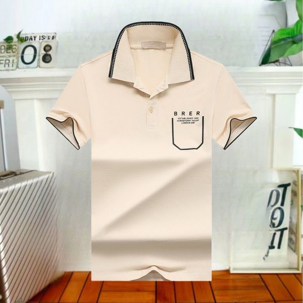2 mens polos t shirt fashion embroidery short sleeves tops turndown collar tee casual polo shirts M-3XL#185