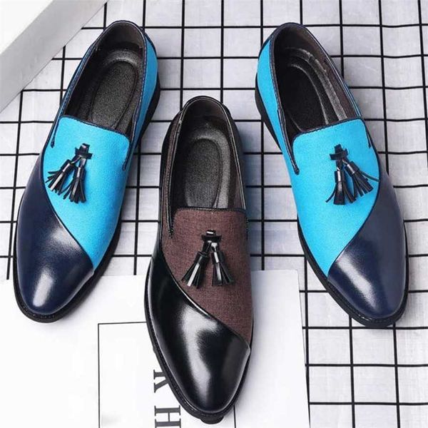 Hip Men Dress Shoes New Leather Shoes For Mens Business Dressing Shoes Trendy Casual Shoes Korean Edition Versatile Trendy British 241009