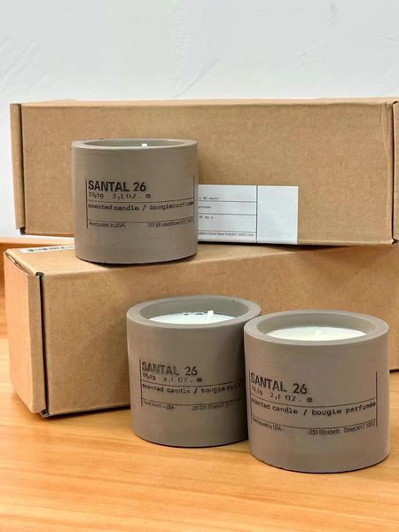 Scented Candle Santal 26 Candles 595g3pcs Perfumed Bougie Candle Kit Long Smell Fragrance Deodorant Incense Solid Perfume Wax Grasse New Yor