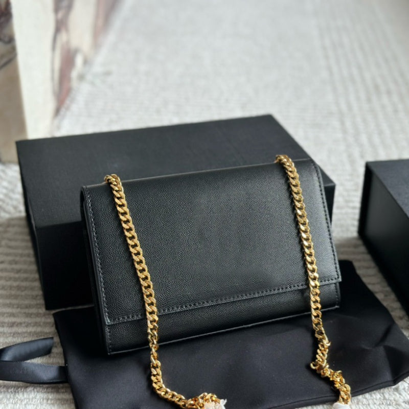 Designer Small In Grain De Poudre Embossed Leather Chain Crossbody Bag Women Leather Shoulder Bags Borsa Di Design Wallet Luxury Messenger Purse Env