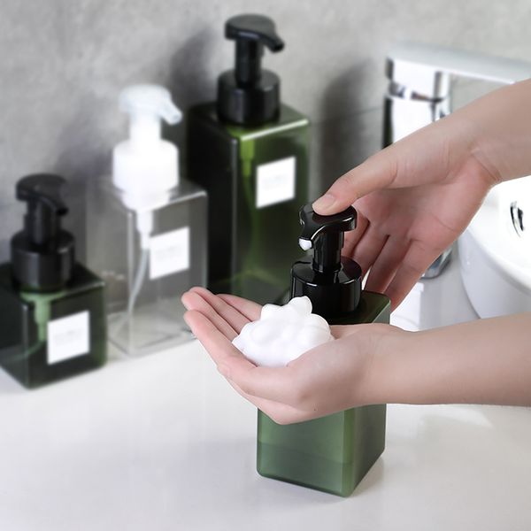 Liquid Soap Dispenser Empty Foaming Bathroom Hand Sanitizer Shampoo Body Wash Lotion Refillable Pump Bottle Making Foam Container 221207