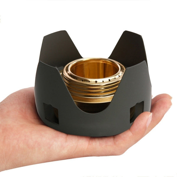 Alcohol Outdoor Portable Windproof Camping Field Alcohol Stove Cookware Gas Cookout Picnic Cooker