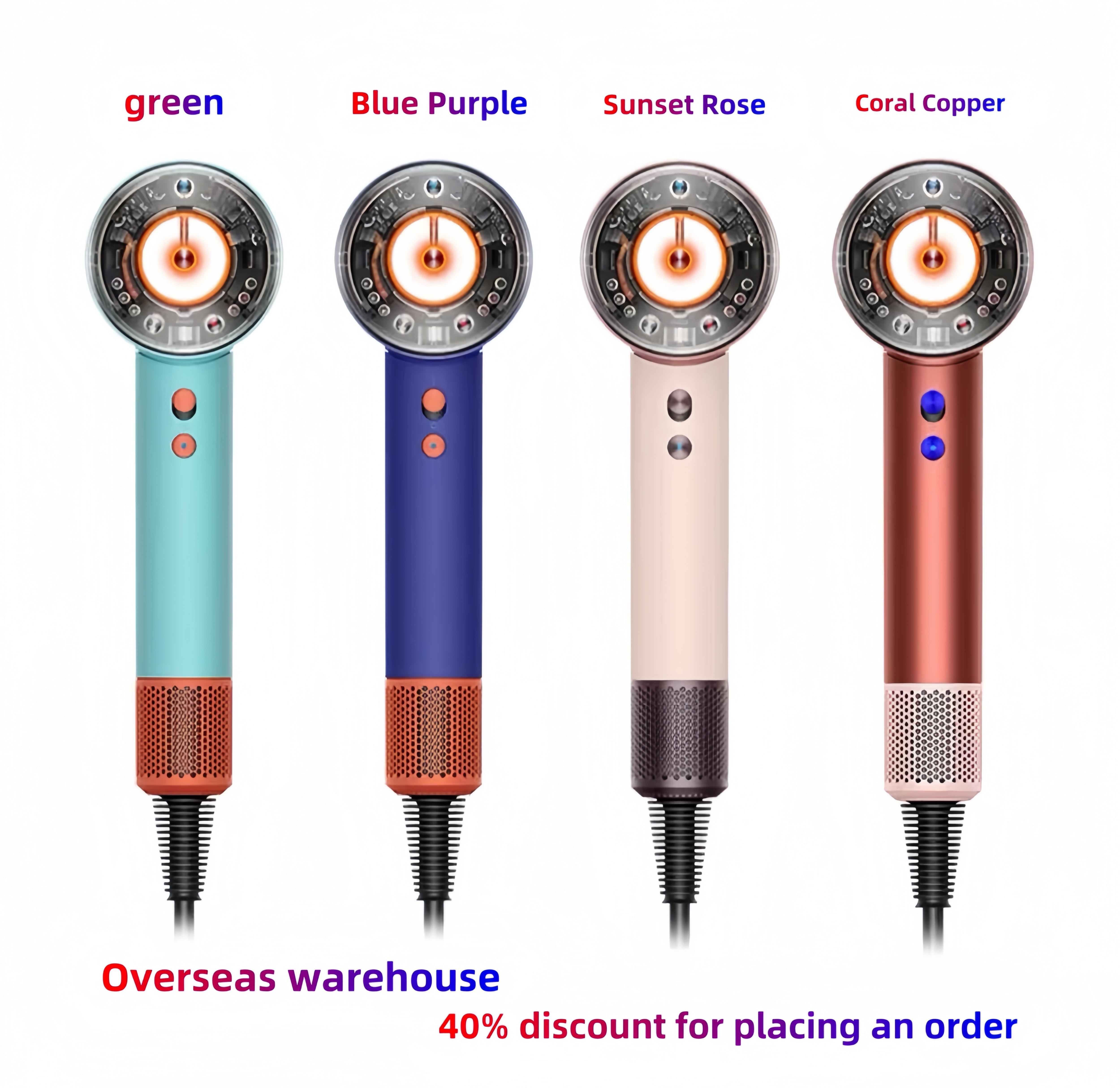 Hair dryer HD16 HD18 4-in-1 constant temperature professional salon styling tool, hair care styling design motor constant current hair dryer local w