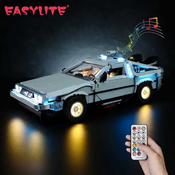 Model Building Kits No Model LED Light Set For Delorean 10300 Back to the Future Time Machine Collection Building Blocks Toy Lighting KitJ24