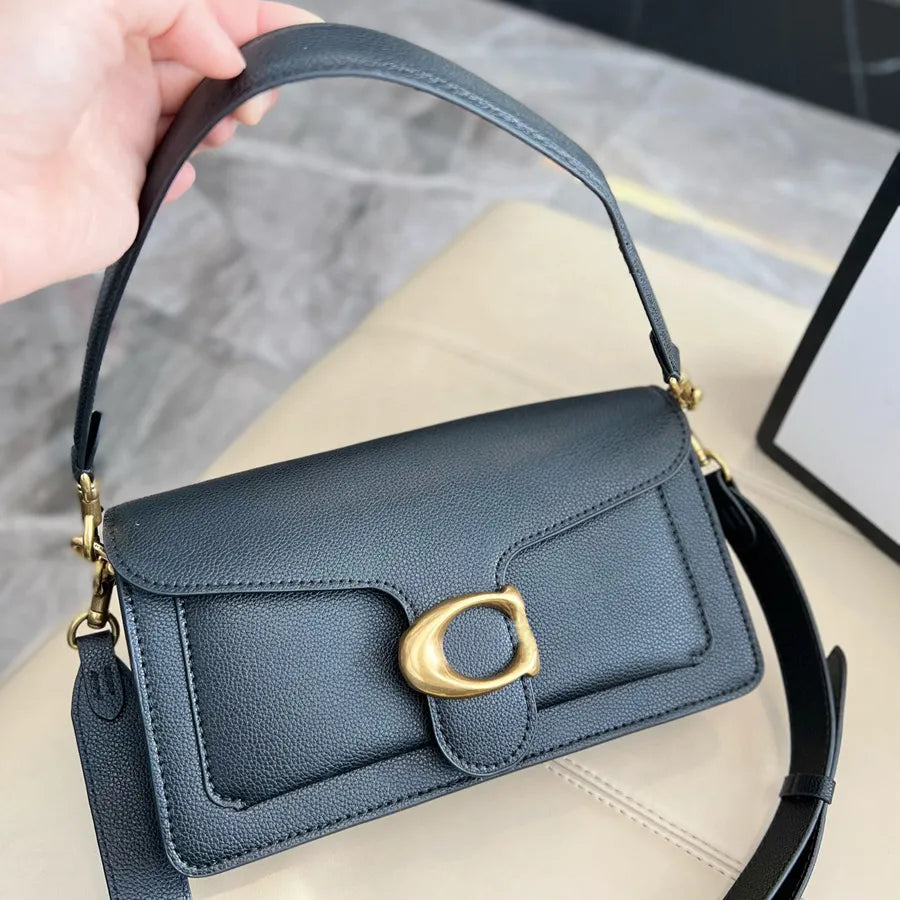 TOP quality designer bag tote bag handbag stick shoulder mirror square real leather baguette shoulder bag purse