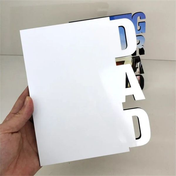 Wholesale MDF Sublimation Blank Photo Frame Wooden Lettering Photo Board Sublimating White Family Home Album Frame Heat ZZ