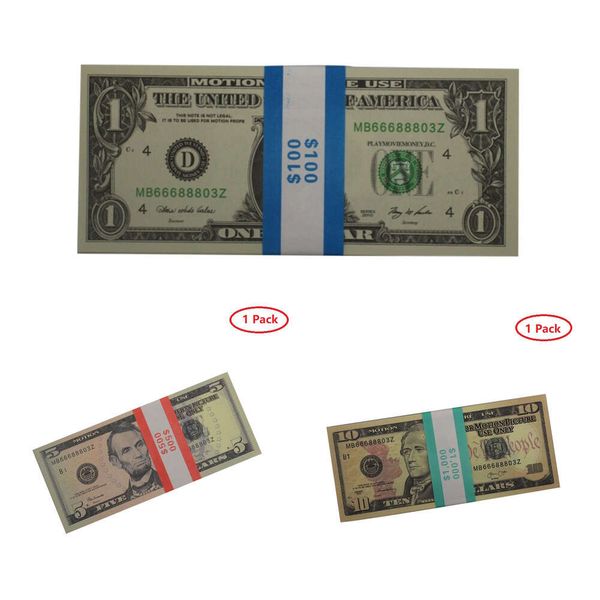 Best 3A Best 3A Movie Prop Banknote Party Games 10 Dollars Toy Currency Fake Money Children Gift 1 20 50 Euro Dollar Ticket231zughr3g3z