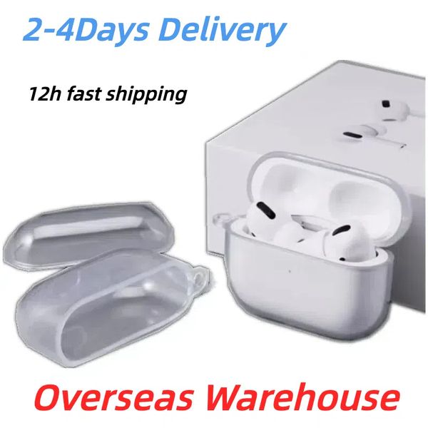 USA Stock For Apple AirPods 4 AirPods pro 2 3rd Headphone Accessories Silicone Protective Headphone Cover Headphone TPU Case