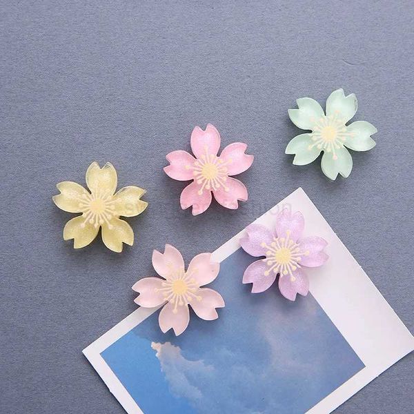5-10-15pcs Cute Sakura Flower Refrigerator Magnets Message Note Photo Gifts Home Magnetic Sticker Stationery Magnet Fridge DecorXJ240809