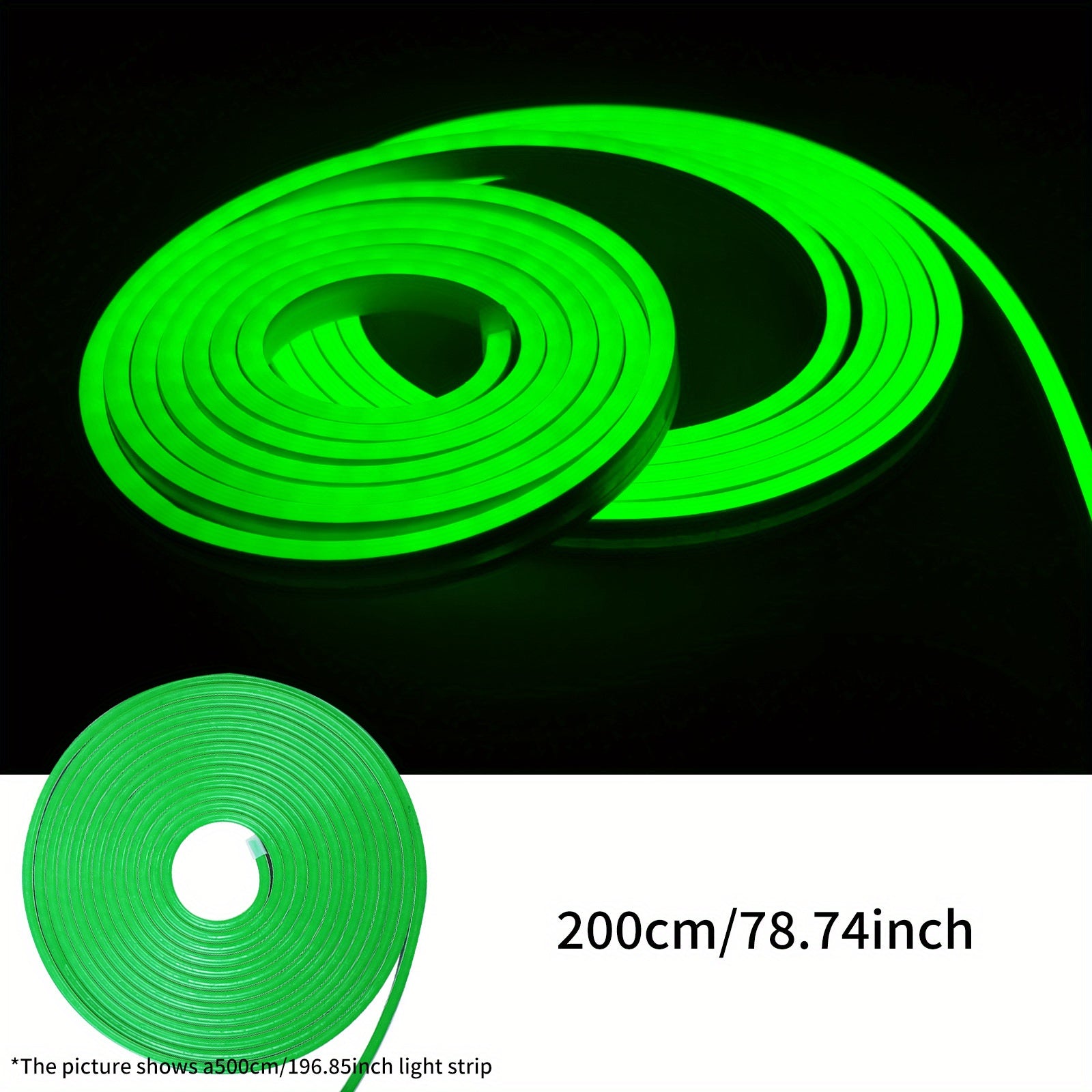 TEMU 1pc Led Neon Light Strip, Home Decoration Cabinet Stair Tv Background Lighting, House Hallway Decorative Light Strip, Bedroom Gaming Room