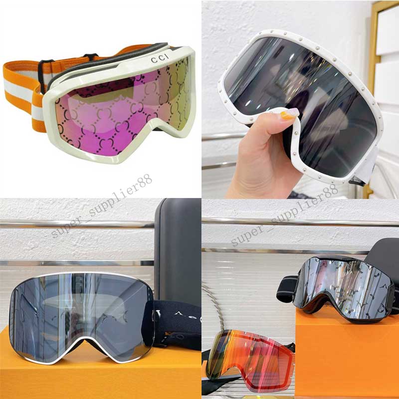 Womens ski goggles brand designer face mask sunglasses winter professional skiing competition goggles anti fog oversized frame Ski Mirror With origi