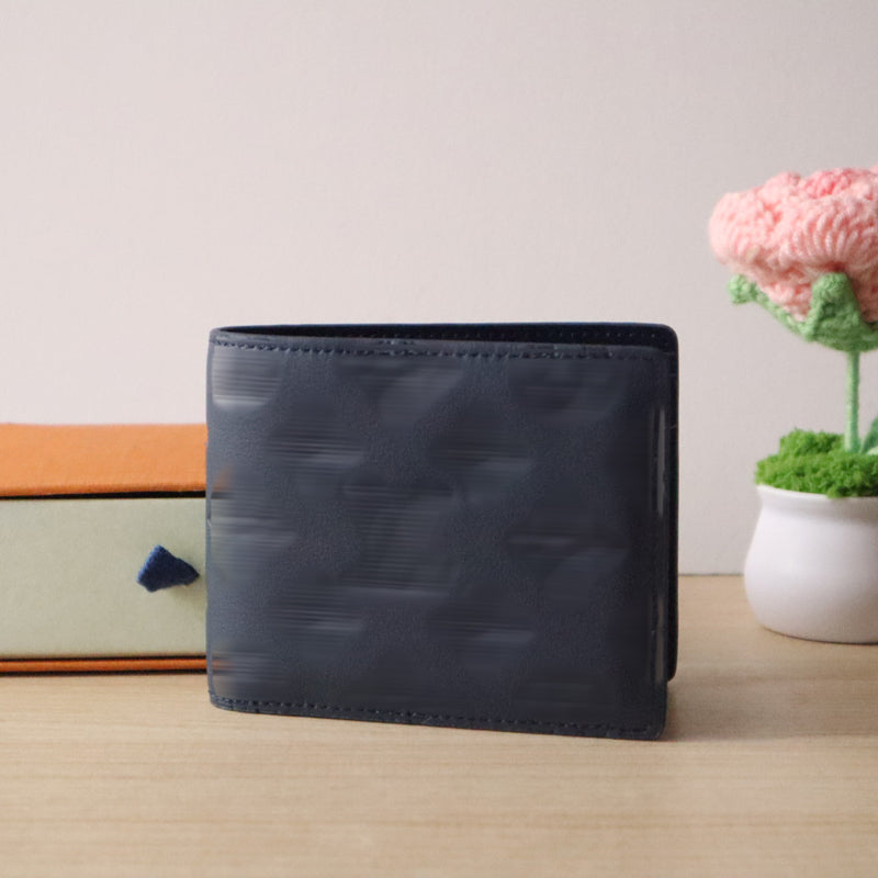 Genuine Leather mens wallet designer short wallet card holder purses plaid style luxury designer wallet cardholder men pocket 10A high quality with