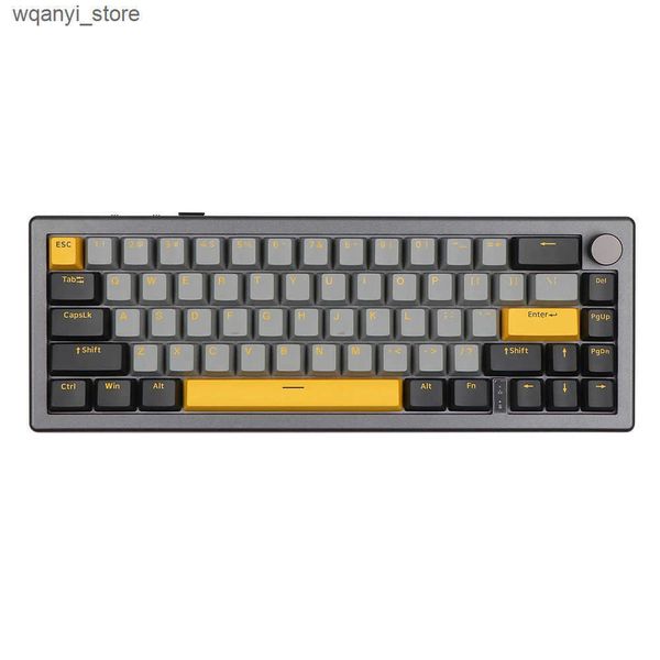 Keyboards EPOMAKER EK68 65% pad mechanical keyboard knob hot swappable 2.4GHz-Bluetooth 5.0-USB-C wireless 3000mAh battery RGB NKRO L240910
