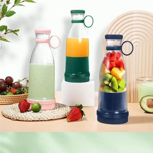 Electric Juicer Cup 6 Blades Blender Milkshake Machine USB Portable Fruit Milk Mixing Tool Mini Fresh Juice 250107