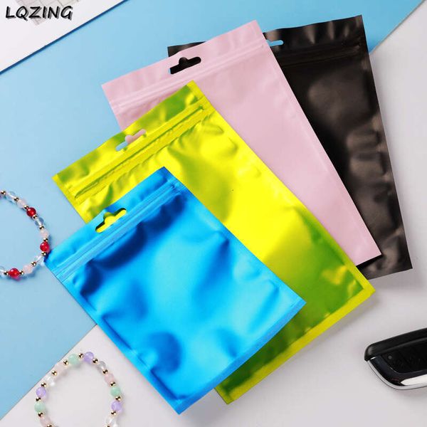 Reusable Mylar Bags With Clear Window Zipper Foil Smell Proof Bag Plastic Packaging Pouch For Bath Salt Sample Jewelry Storage